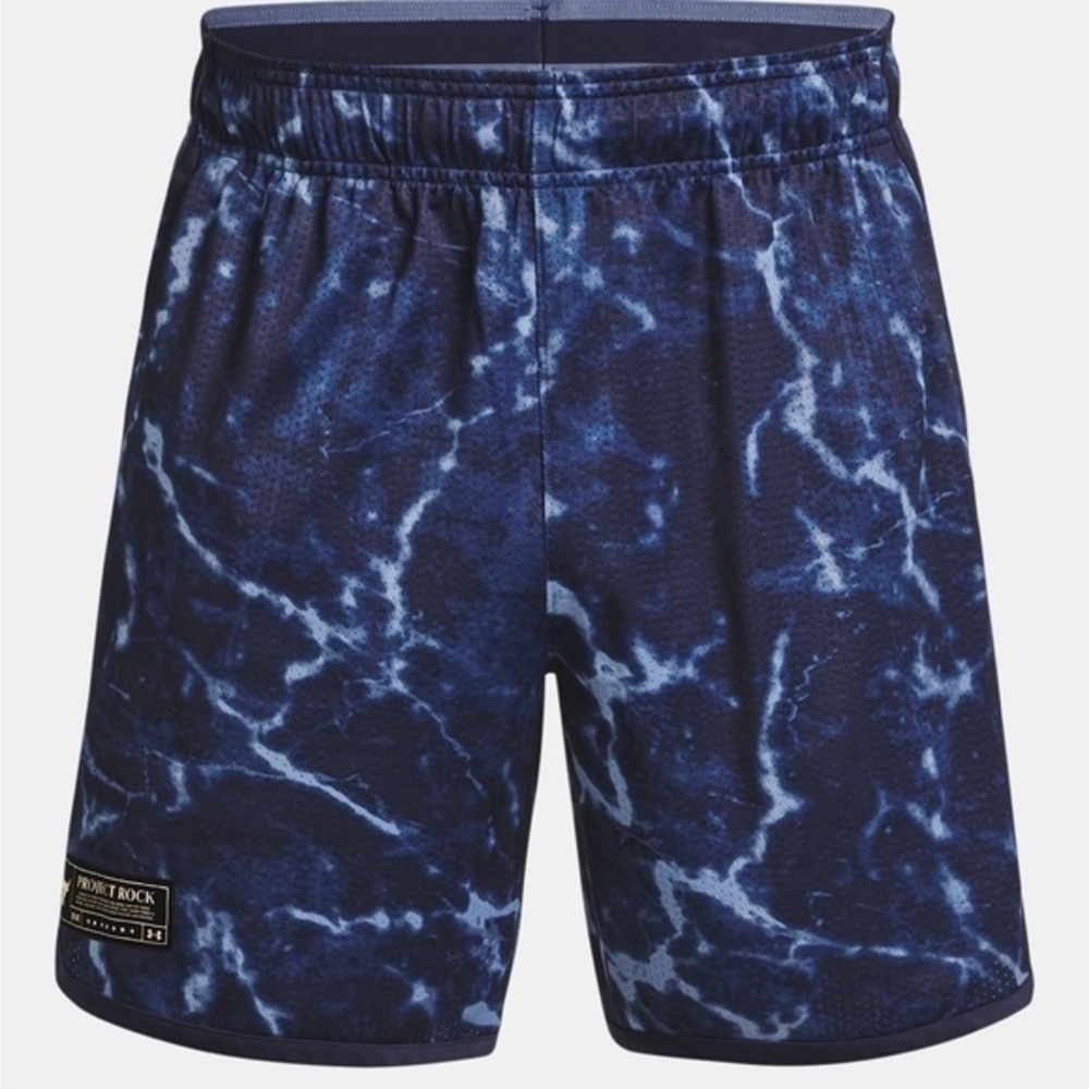 Under Armour Project Rock Woven Shorts 1380110 410 BLUE Men’s Size XL